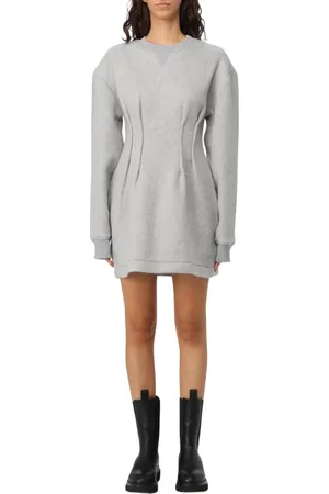 J.W.Anderson Klänning, Dam, S, Grå Sweaterklänning med Cinched Midja