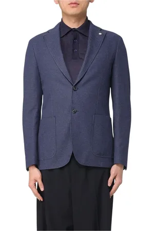 Manuel Ritz Jacka, Herr, 4Xl, Blå Blazer med Kavajslag