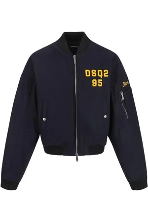 Dsquared2 Jacka, Herr, M, Monogramullbomberjacka med ribbad krage