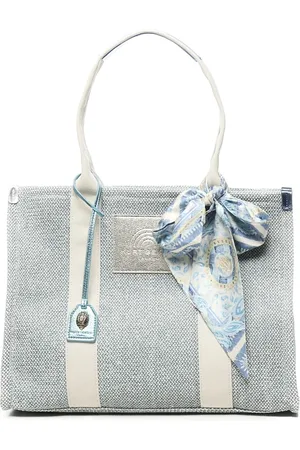 Kurt Geiger Väska, Dam, ONE Size, Blå Toteväska med Präglat Logotyp
