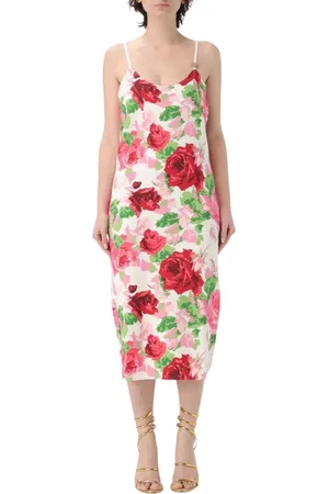 BLUMARINE Klänning, Dam, L, Elegant Blommig Slipklänning