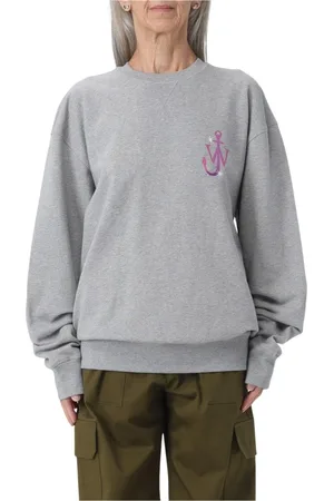 J.W.Anderson Sweatshirts & Hoodies, Dam, S, Bomull, Ankare Logga Sweatshirt Avslappnad Passform