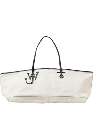 J.W.Anderson Väska, Dam, ONE Size, Läder, Vit Crossbody Toteväska Logo