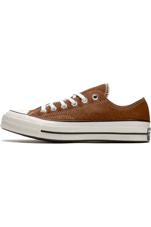 Converse Skor, Herr, 39 EU, Läder, Brun Chuck 70s Läder Sneakers