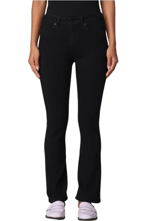 Dondup Jeans, Dam, W25, Bomull, Svarta Bootcut Jeans för Kvinnor