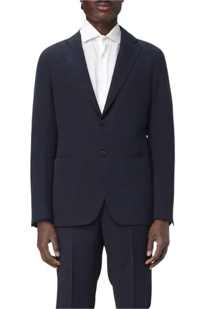 Giorgio Armani Jacka, Herr, L, Elegant Blå Blazer