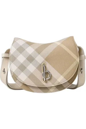 Burberry Väska, Dam, ONE Size, Läder, Elegant Crossbody Väska i Duvgrå
