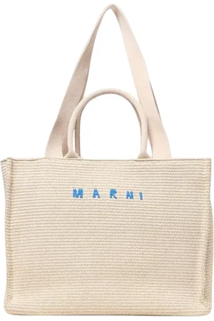 Marni Väska, Dam, ONE Size, Bomull, Strukturerad Toteväska Vävd Halm Stilren