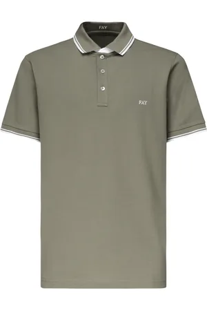 FAY Topp, Herr, M, Bomull, Gröna T-shirts och Polos med korta ärmar