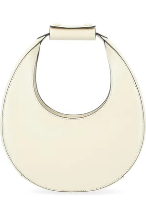 Staud Väska, Dam, ONE Size, Läder, Kräm Läder Mini Moon Handväska