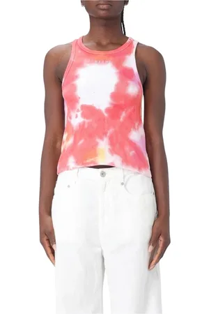 Msgm Topp, Dam, M, Bomull, Färgglad Racerback Tank Top
