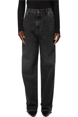 DARKPARK Jeans, Dam, W27, Bomull, Svarta Wide Leg Jeans
