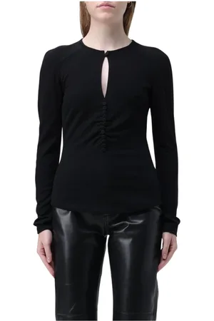 Isabel Marant Topp, Dam, S, Svart Ullblandad Stickad Topp