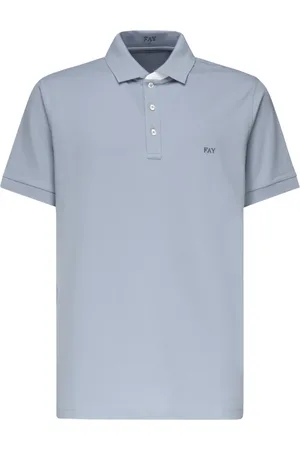 FAY Topp, Herr, XL, Bomull, Blå T-shirts och Polos med Korta ärmar