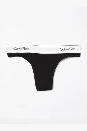 Calvin Klein Underkläder, Dam, M, Bomull, Svart bomull stretch trosa underkläder