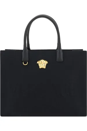 VERSACE Väska, Dam, ONE Size, Läder, Medusa Handväska med Metallplakett