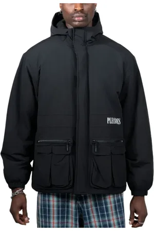 Pleasures Jacka, Herr, S, Nylon, Svart Huva Vinterjacka Stiligt Design