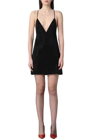 Dsquared2 Klänning, Dam, S, Kristallprydd Sammet Mini Klänning