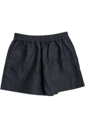STUDIO NICHOLSON Shorts, Herr, L, Denim, Denim shorts med resår i midjan