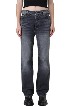 AMIRI Jeans, Dam, W25, Bomull, Svarta Straight Leg Jeans