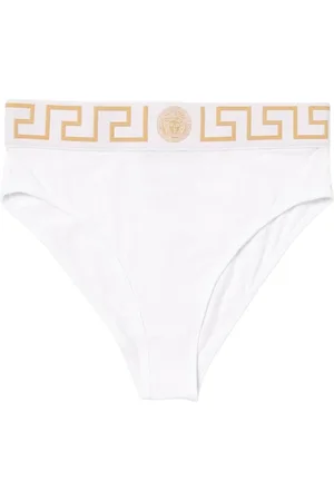 VERSACE Underkläder, Dam, S, Bomull, Lyxiga Svarta Medusa Briefs