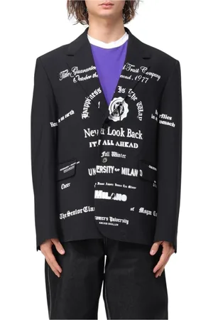 Msgm Jacka, Herr, XL, Svart Text Blazer