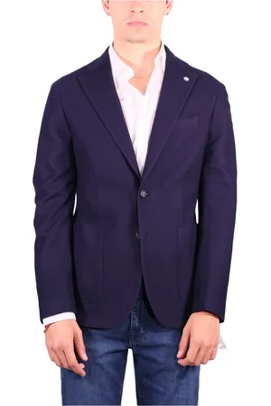Manuel Ritz Jacka, Herr, 2Xl, Bomull, Blå Bomullsjacka Nuvola Linje