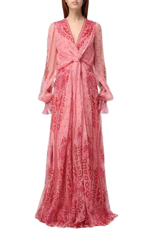 Etro Klänning, Dam, S, Rosa Sidens Maxiklänning