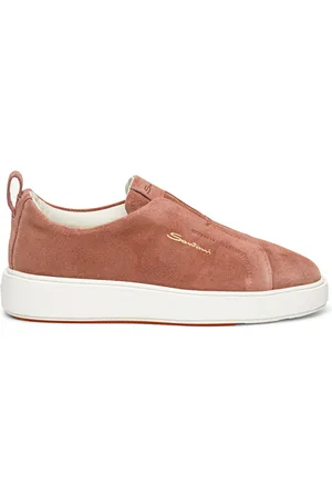 santoni Skor, Dam, 38 EU, Mocka, Dam mocka slip-on sneaker