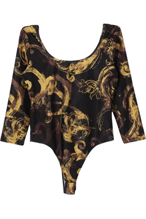 VERSACE Topp, Dam, 3Xs, Polyester, Barocktryck Mini Kjol Set