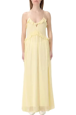 Twin-Set Klänning, Dam, S, Elegant Ruffle Maxi Klänning