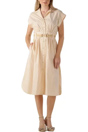 Twin-Set Klänning, Dam, M, Denim, Elegant Maxi Klänning för Sommaren
