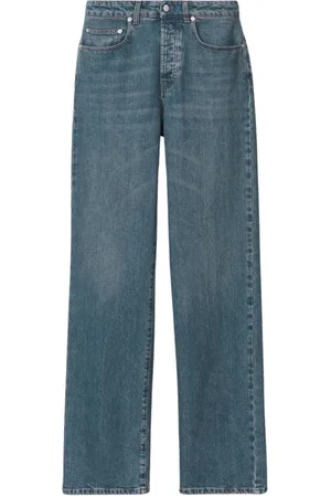 Fabiana Filippi Jeans, Dam, M, Elegant Blå Wide Leg Jeans