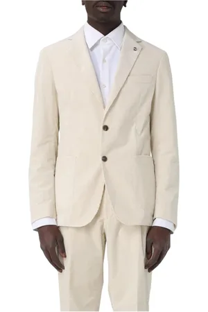 HUGO BOSS Jacka, Herr, M, Bomull, SlimFit Corduroy Blazer Män Vit