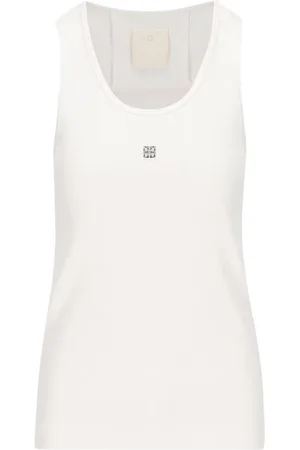Givenchy Topp, Dam, XS, Bomull, Räfflad bomullstopp