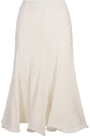 Msgm Kjol, Dam, 2Xs, Bomull, Vita Kjolar Polyester Bomullssammansättning