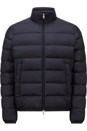 Moncler Jacka, Herr, 3Xl, Kort marinblå dunjacka