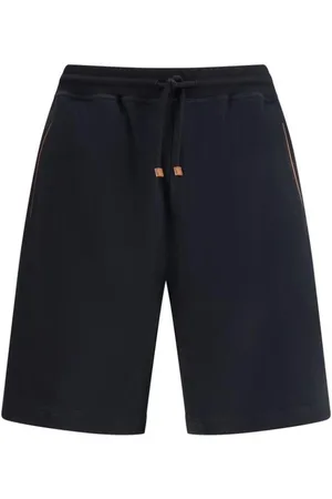 Brunello Cucinelli Shorts, Herr, M, Bomull, Mélange Elastiska Midjeshorts med Fickor
