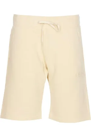Autry Shorts, Herr, L, Bomull, Jersey Cream Shorts med elastisk midja