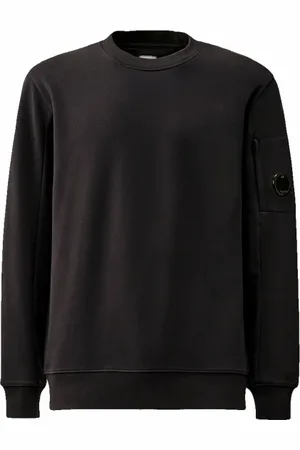 C.P. Company Sweatshirts & Hoodies, Herr, 2Xl, Bomull, Diagonal Raised Fleece Crewneck Sweatshirt