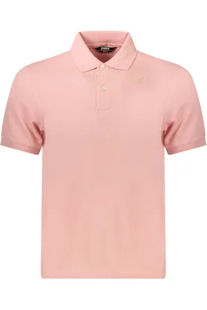 K-Way Topp, Herr, XL, Bomull, Rosa Bomull Herr Polo Skjorta