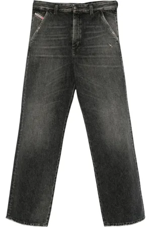 Diesel Jeans, Herr, W30, Denim, Svart Denim Chino Byxor