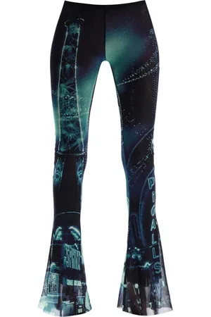 Jean Paul Gaultier Byxor, Dam, S, Blå Pigalle Flare Byxor