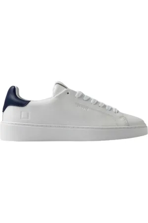 D.A.T.E. Skor, Dam, 44 EU, Bomull, Blå och vit kalv sneakers