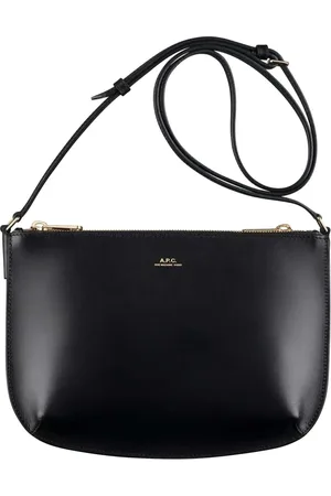 A.P.C. Väska, Dam, ONE Size, Läder, Svart Läder Crossbody-väska