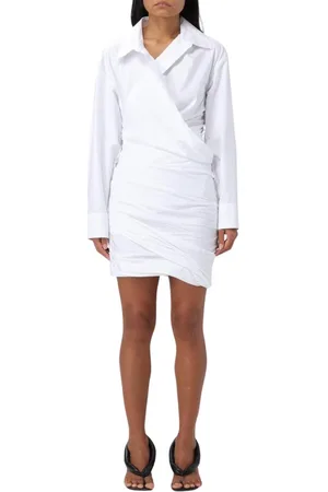 Alexander Wang Klänning, Dam, M, Bomull, Vit Bomull Mini Klänning