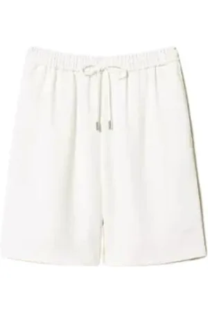 Twin-Set Shorts, Dam, 2Xs, Crêpe Piquet Shorts med Franska Fickor