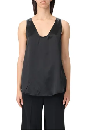 Max Mara Topp, Dam, L, Elegant Brun Cami Topp