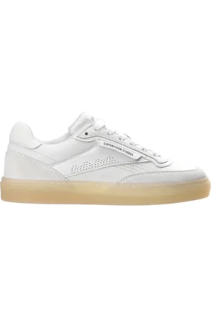 Copenhagen Shoes Skor, Herr, 37 EU, Läder, Retro Läderblandning Sneakers Vit/Kräm