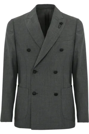 LARDINI Jacka, Herr, XL, Polyester, Dubbelknäppt ulljacka